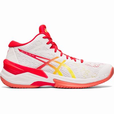 Asics Sky Elite FF Mt - Naisten Lentopallokengät - Valkoinen/Pinkki